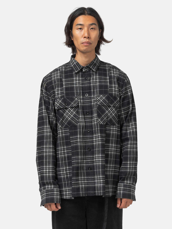 Haven Plaid Flannel Shirt Black