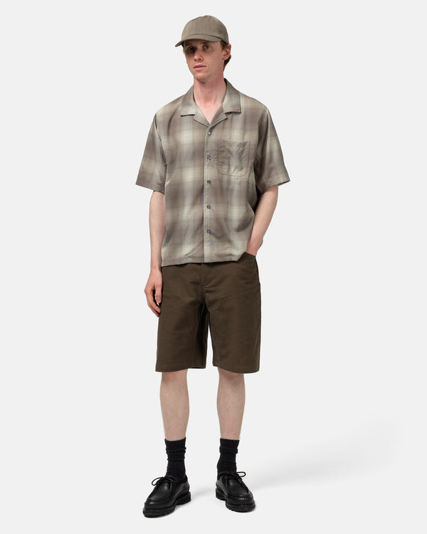 Haven Revel Shirt - Super 140 Wool Brown Plaid