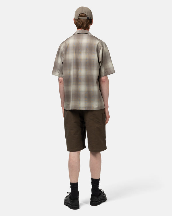 Haven Revel Shirt - Super 140 Wool Brown Plaid