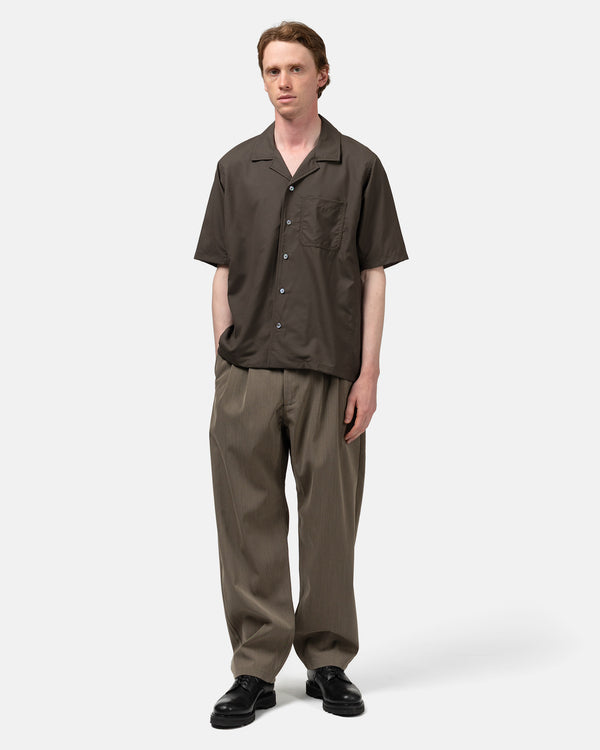 Haven Revel Shirt - Super 140 Wool Earth