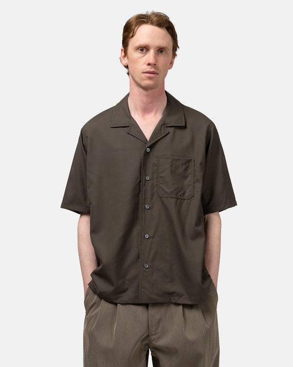 Haven Revel Shirt - Super 140 Wool Earth