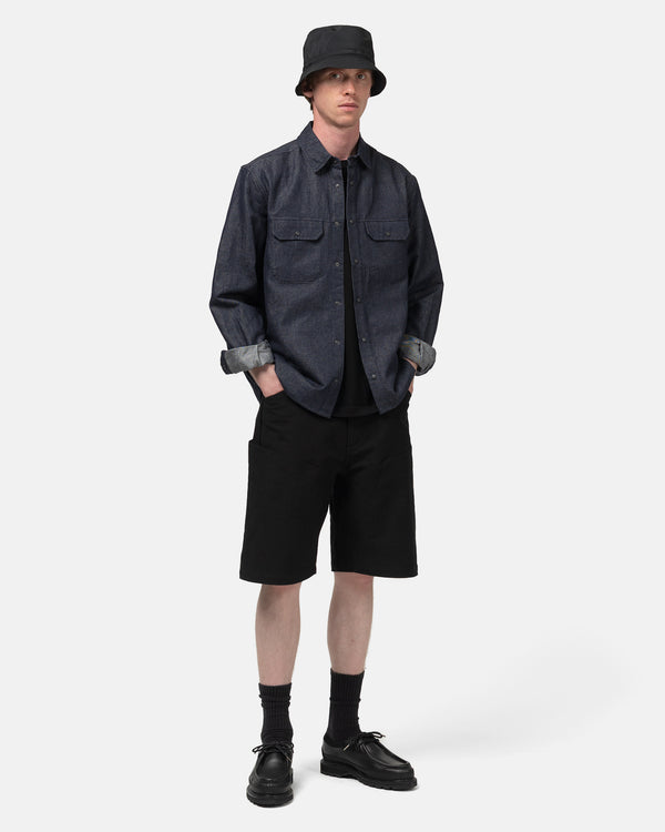 Haven Rig Short - Washed Cotton Canvas Black