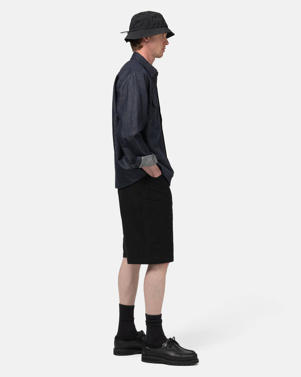Haven Rig Short - Washed Cotton Canvas Black