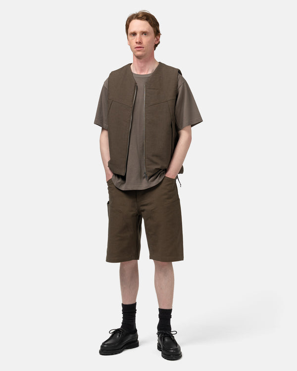 Haven Rig Short - Washed Cotton Canvas Earth