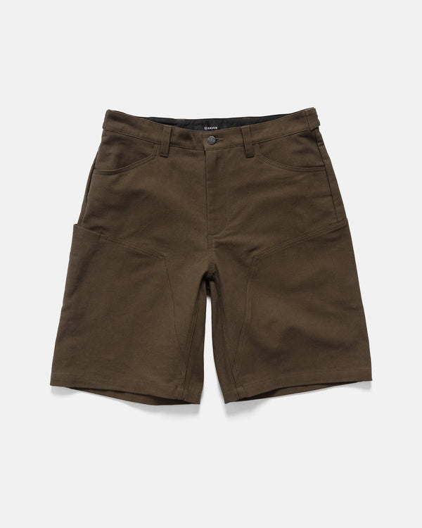 haven Rig Short - Washed Cotton Canvas Earth