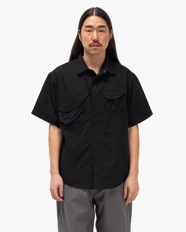 Haven S/S Asymmetric Camp Shirt Biotite BX