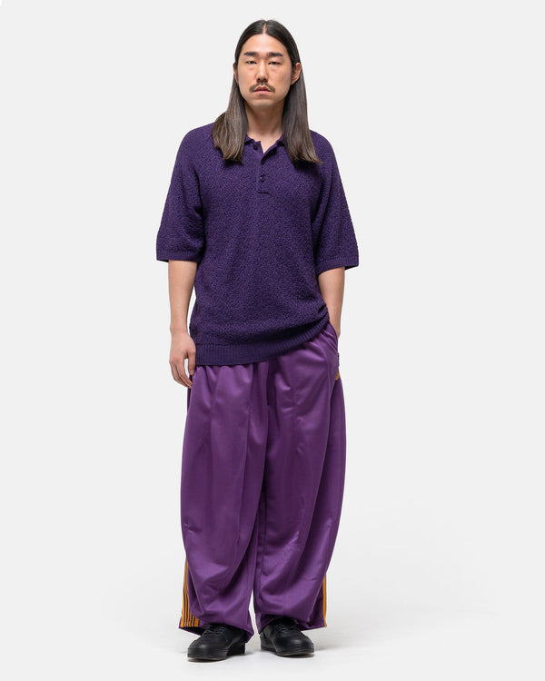 Haven S/S Polo Sweater - Merino Wool Knit Purple