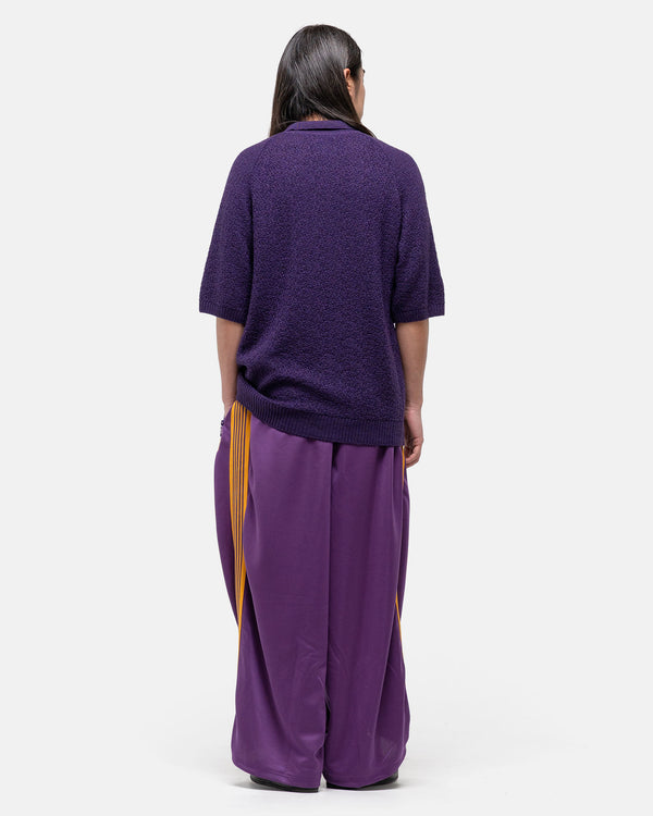 Haven S/S Polo Sweater - Merino Wool Knit Purple