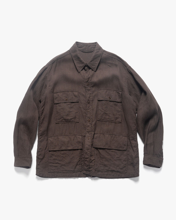 haven Safari Shirt Jacket Brown