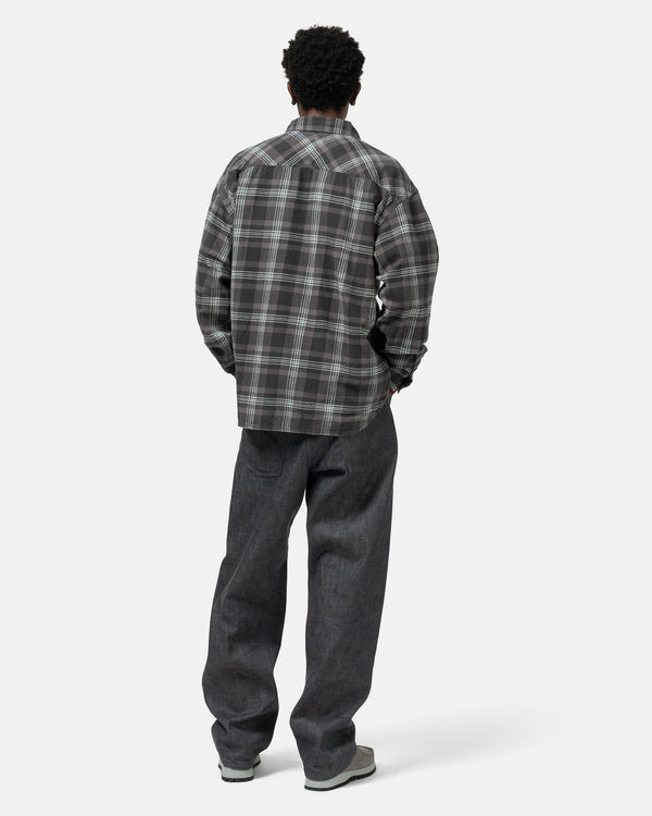 Haven Savage Tartan Check Shirt LS Grey/Saxe