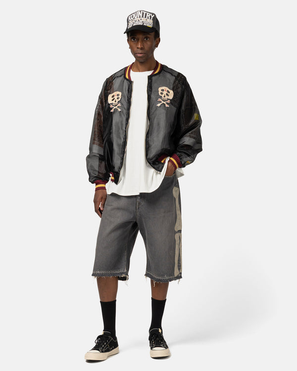 Haven Sheer Pearl Souvenir JKT (RAIN SKULL) Black