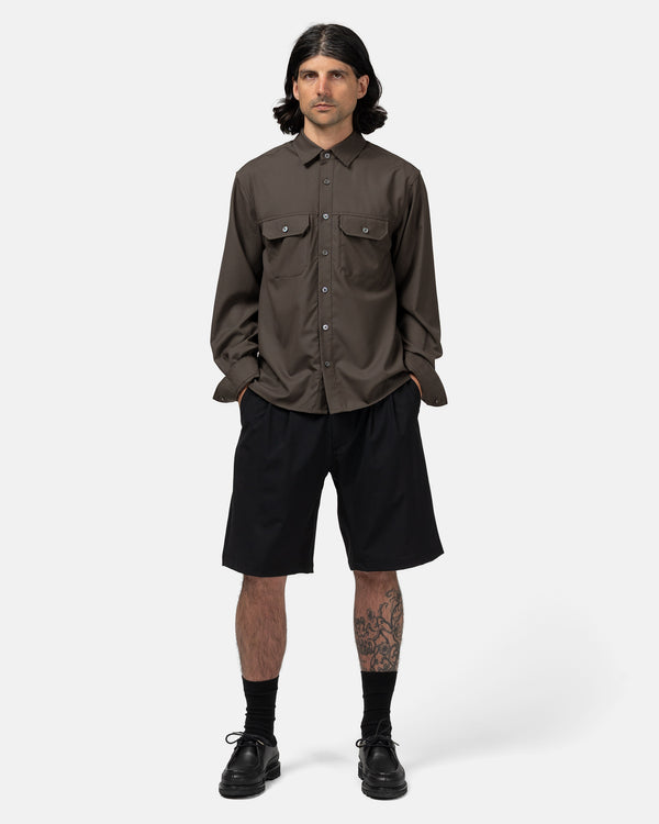 Haven Shop Short - Tropical Wool Black