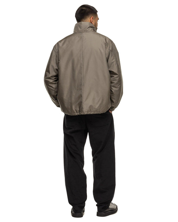 Haven Silk Coating Padded Stand Coach Jacket Gray