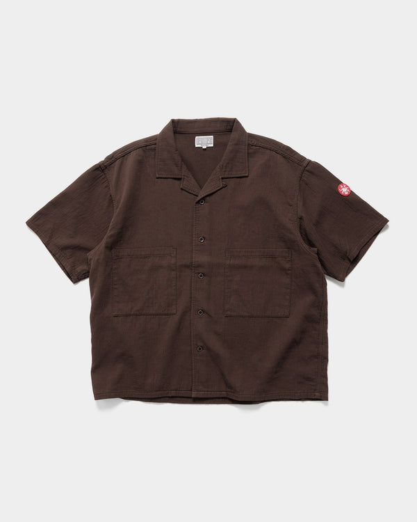 haven Soft Cw Short Sleeve Open Shirt Brown