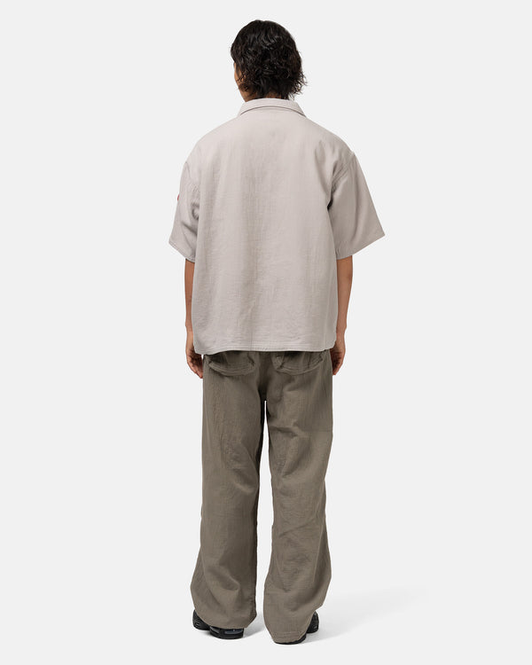 Haven Soft Cw Short Sleeve Open Shirt Grey