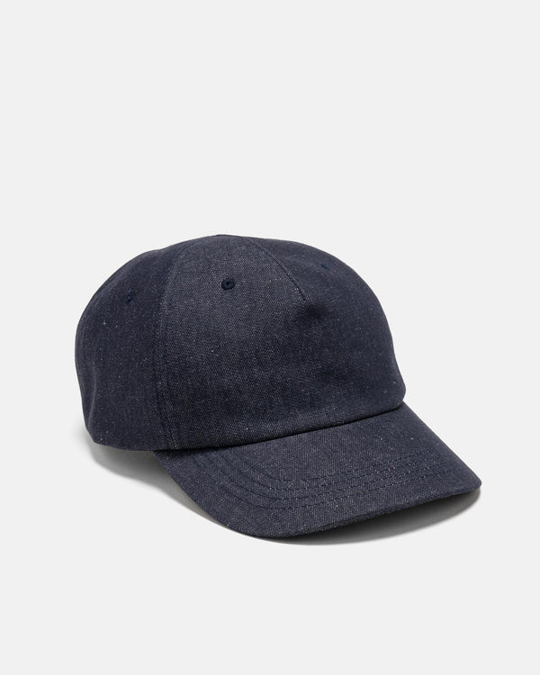 haven Station Cap - Cotton Linen Denim Indigo