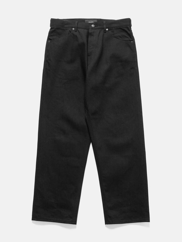 haven Station Pant - Suvin Cotton Denim Black