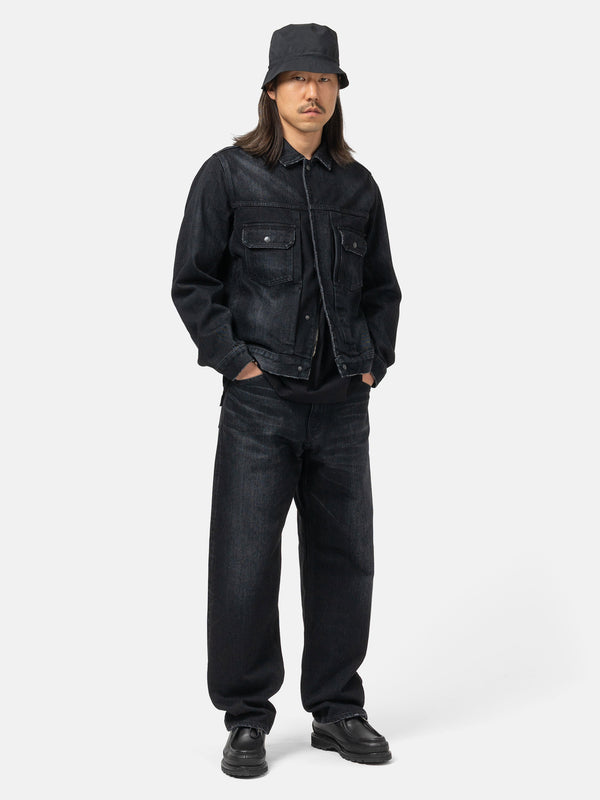Haven Station Pant - Suvin Cotton Denim Washed Black