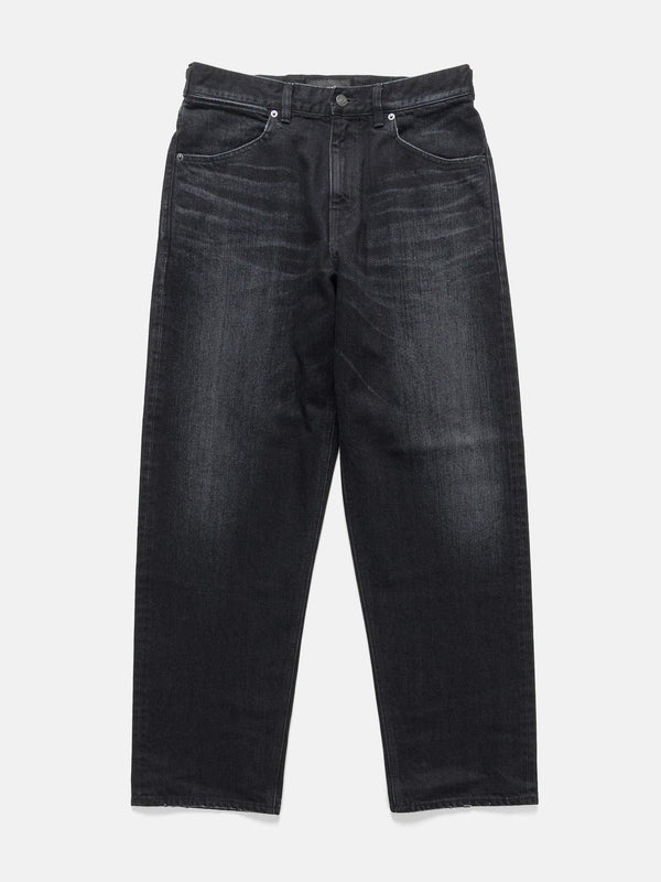haven Station Pant - Suvin Cotton Denim Washed Black