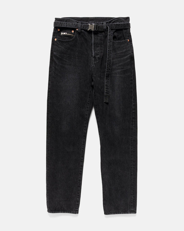haven Straight Denim Pants Black