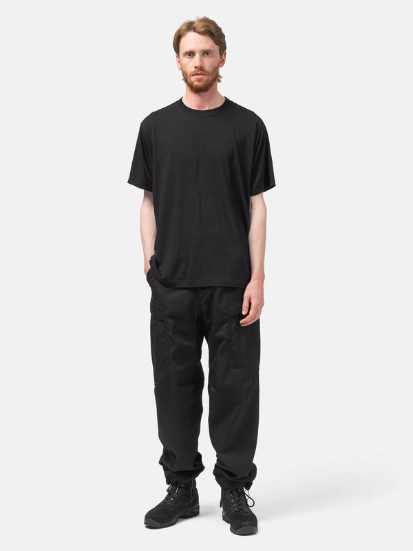 Haven Stratus T-Shirt - Superfine Wool Jersey - Black