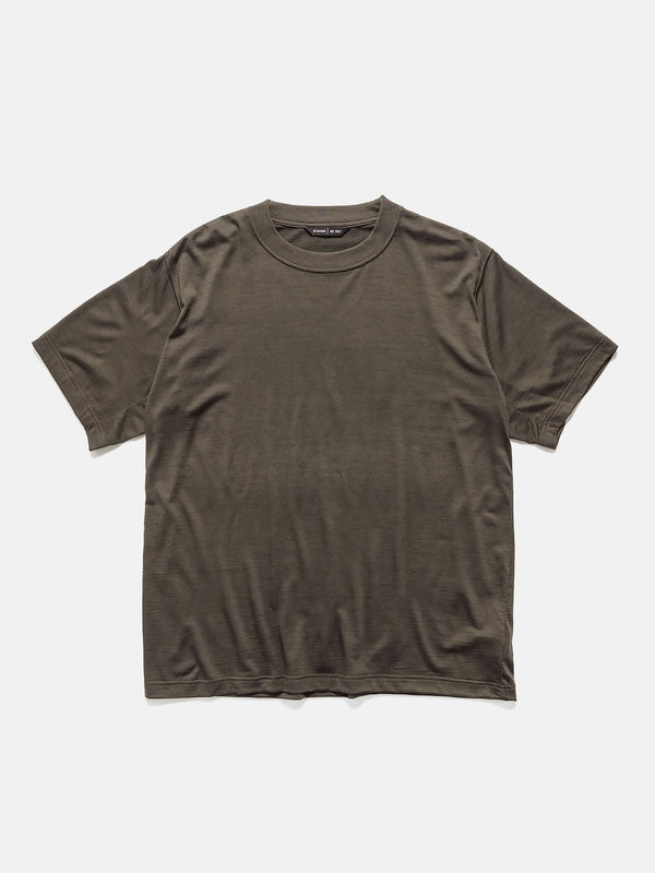 haven Stratus T-Shirt - Superfine Wool Jersey - Earth