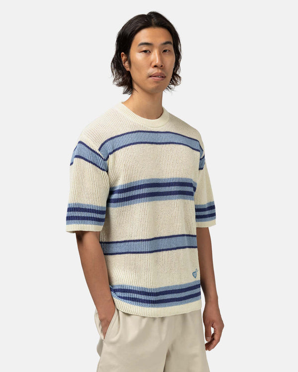 Haven Striped S/S Knit Blue