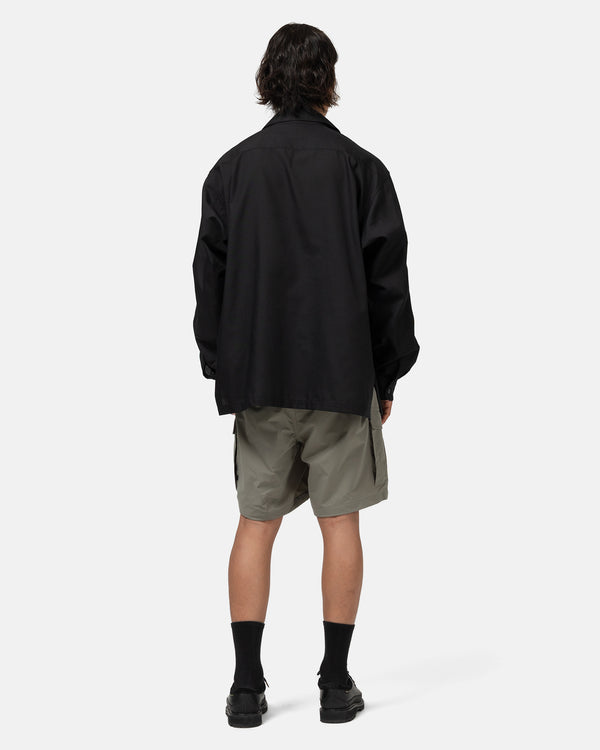 Haven Tech Sports Open Collar Shirt L/S Black