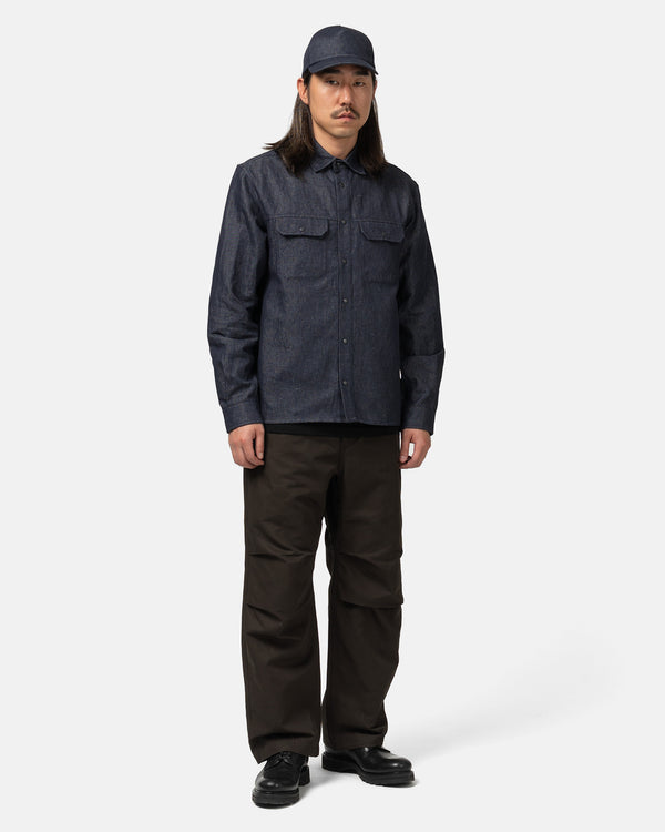 Haven Travail Shirt - Cotton Linen Denim Indigo