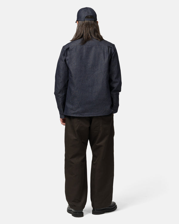 Haven Travail Shirt - Cotton Linen Denim Indigo