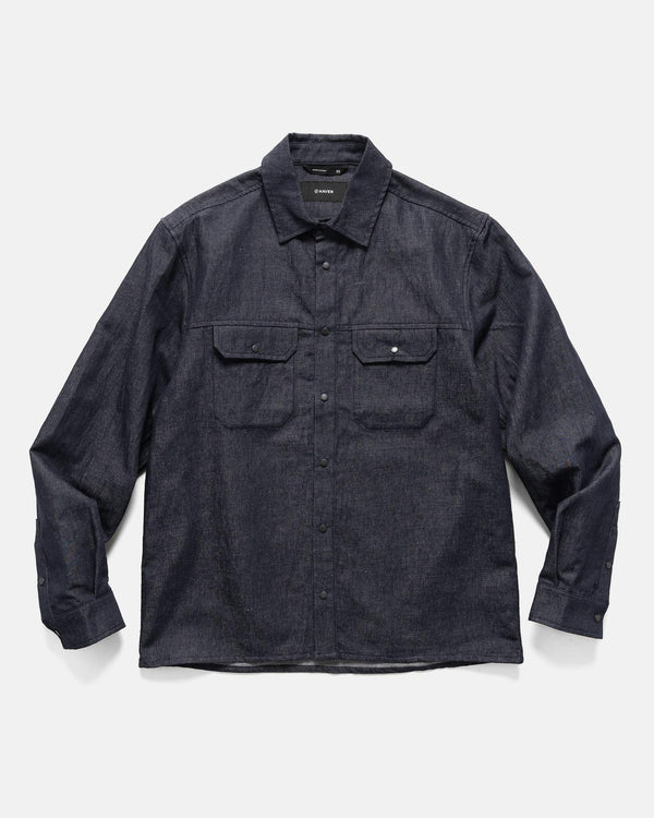 haven Travail Shirt - Cotton Linen Denim Indigo