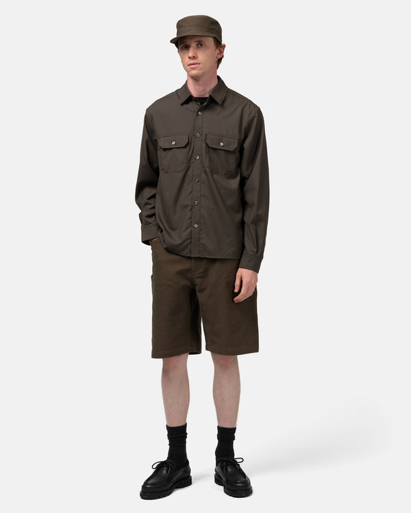 Haven Travail Shirt - Super 140 Wool Earth