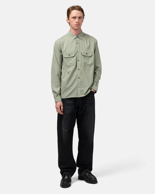 Haven Travail Shirt - Super 140 Wool Laurel