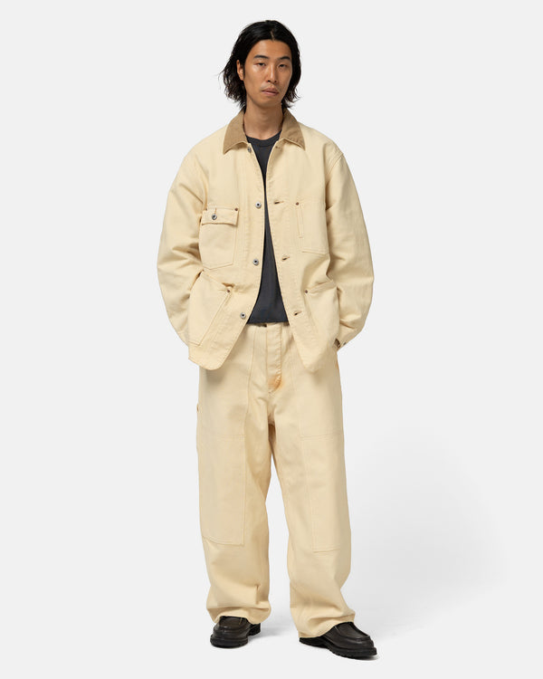 Haven Vintage Silk Hemp Double Knee Pants Beige