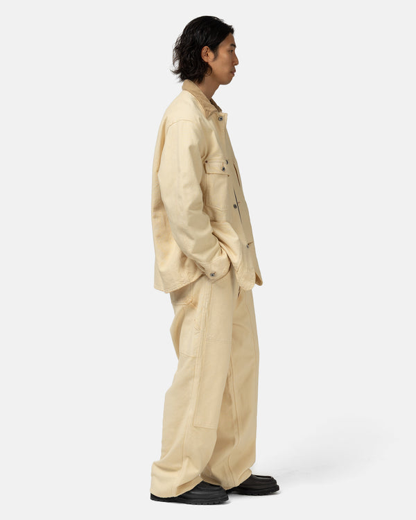 Haven Vintage Silk Hemp Double Knee Pants Beige