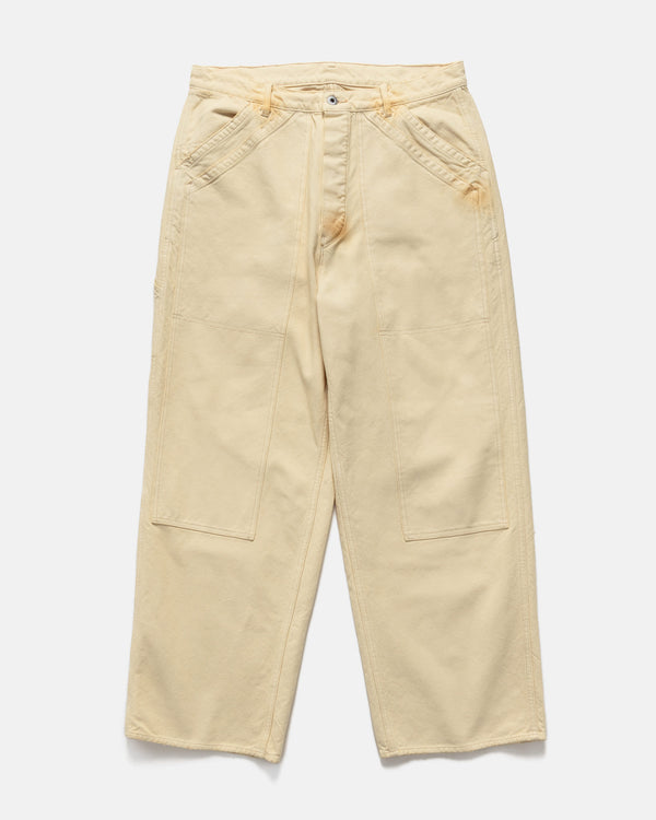 haven Vintage Silk Hemp Double Knee Pants Beige