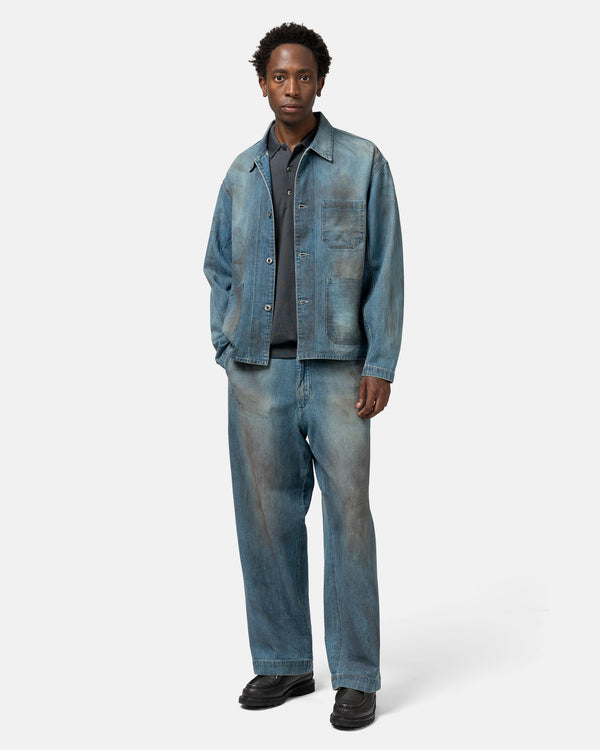 Haven Vintage Washed Denim Work Pants Indigo