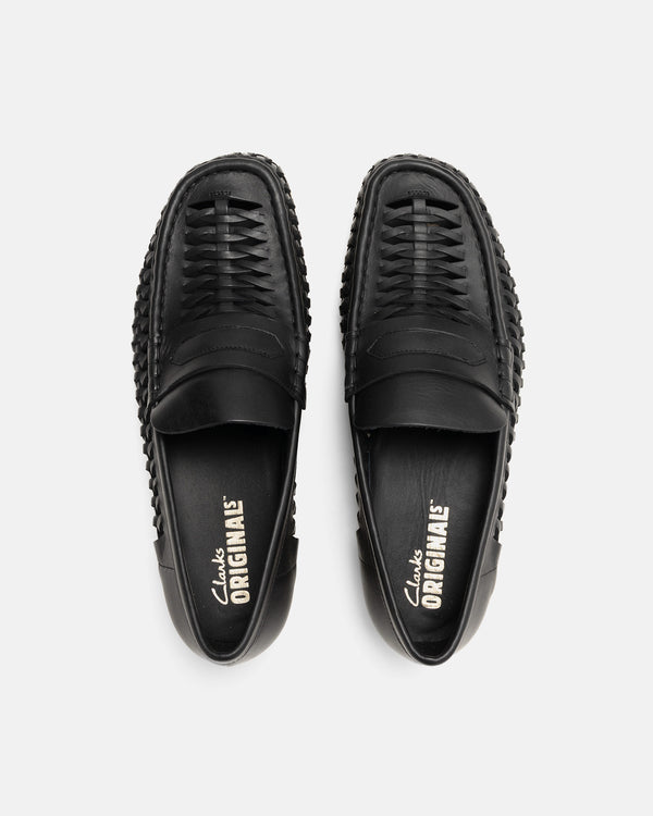 Haven Wallabee Loafer Weave Black Leather