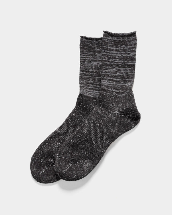 Haven Washi Pile Crew Socks Charcoal
