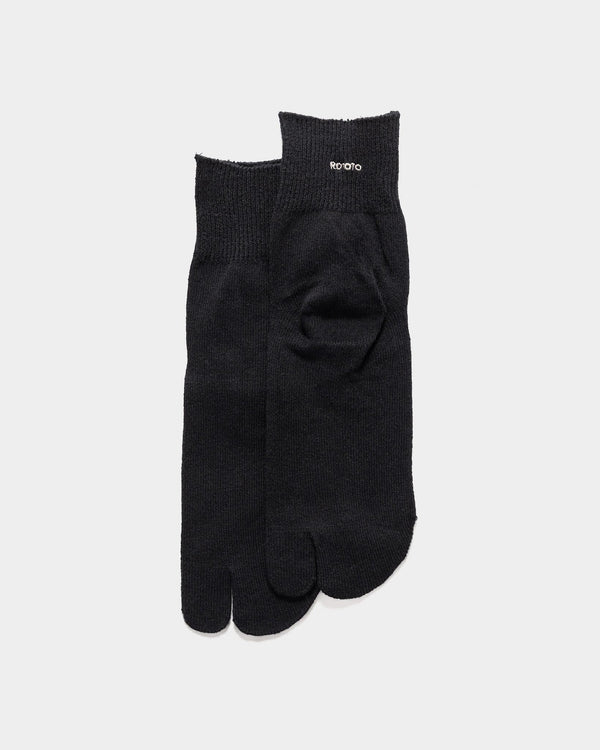 Haven Washi/Recycled Cotton Tabi Ankle Socks Black