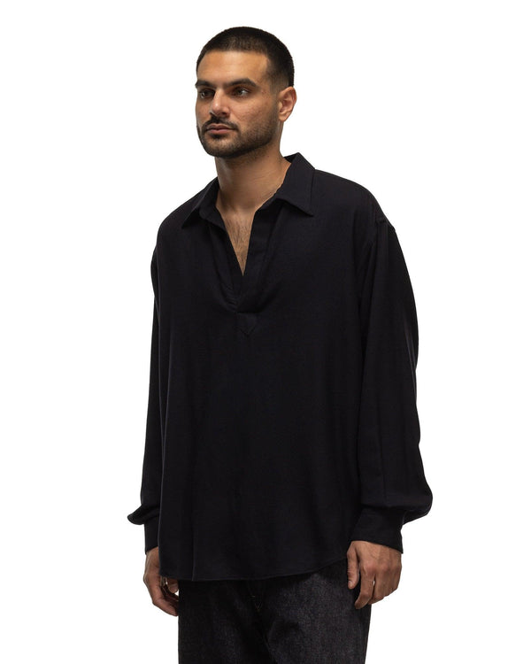 Haven Wool Skipper Shirt Navy