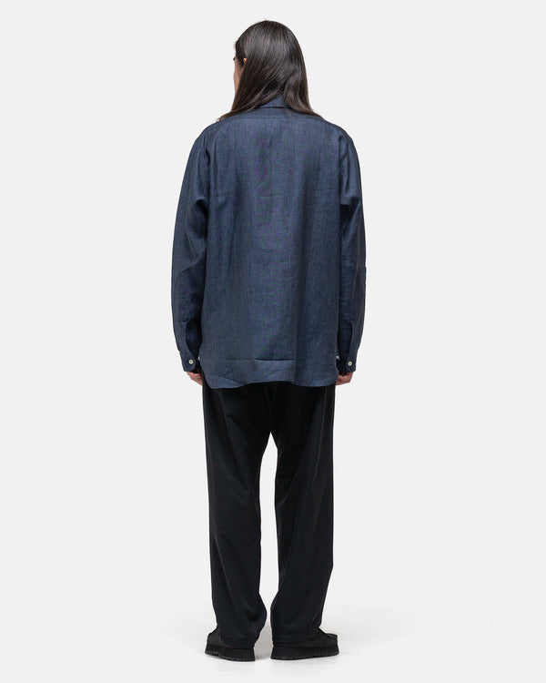 Haven Work Shirt - Linen Chambray Blue