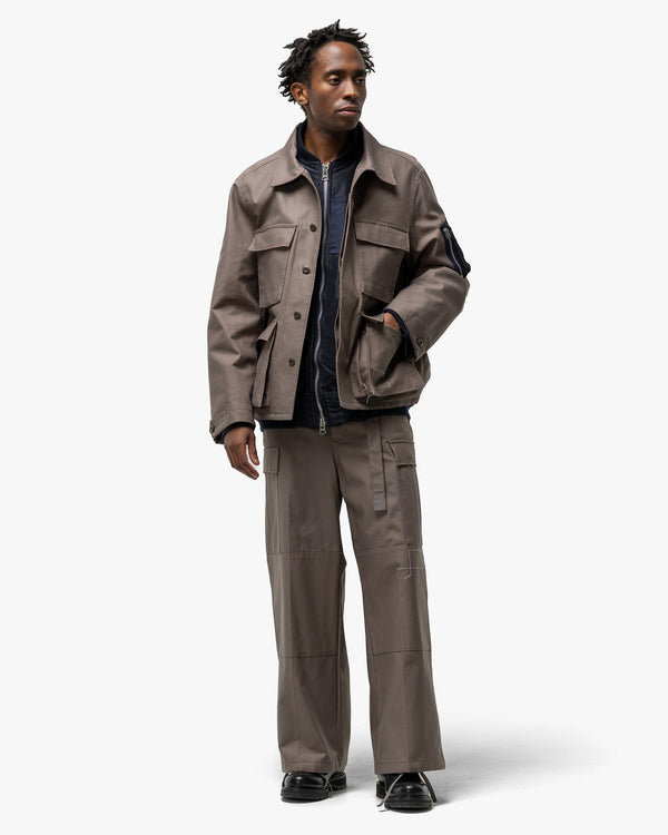 Haven X WTAPS Cotton Back Satin Pants Taupe
