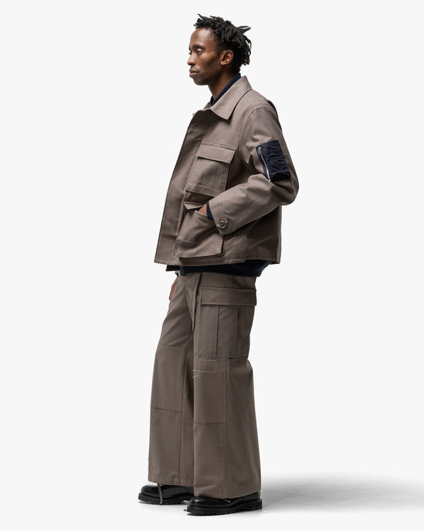 Haven X WTAPS Cotton Back Satin Pants Taupe