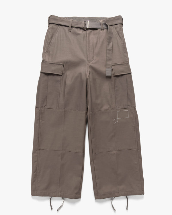 haven x WTAPS Cotton Back Satin Pants Taupe