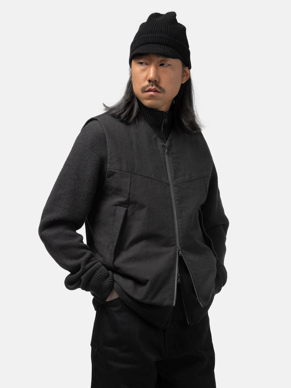 Haven Logan Vest - Washed Cotton Canvas / GORE-TEX WINDSTOPPER® / Primaloft® Black