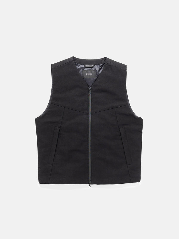 haven Logan Vest - Washed Cotton Canvas / GORE-TEX WINDSTOPPER® / Primaloft® Black