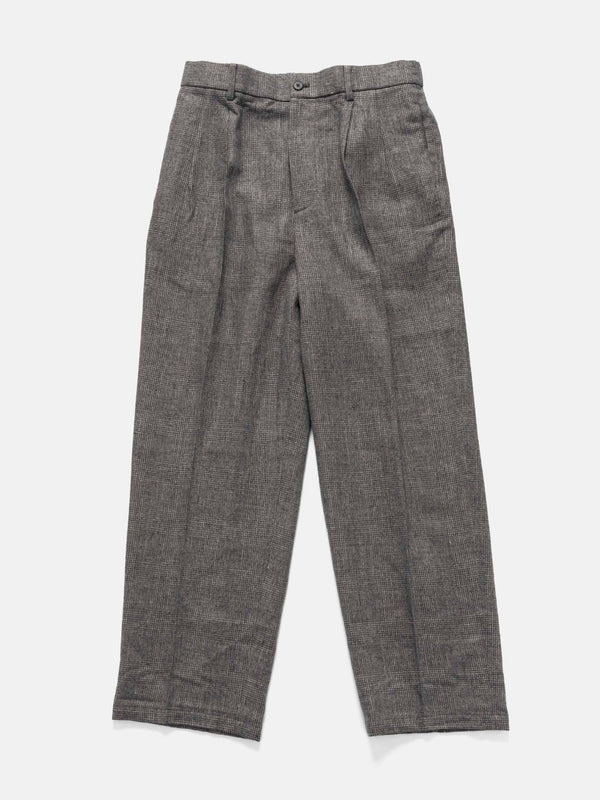 haven Loose Fit Pants Linen Wool Twill Charcoal Moku