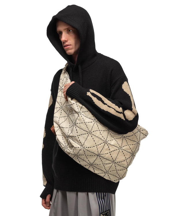 Haven Paraffin Cloth FOLK-DOJO Embroidery SNUFKIN Bag Ecru