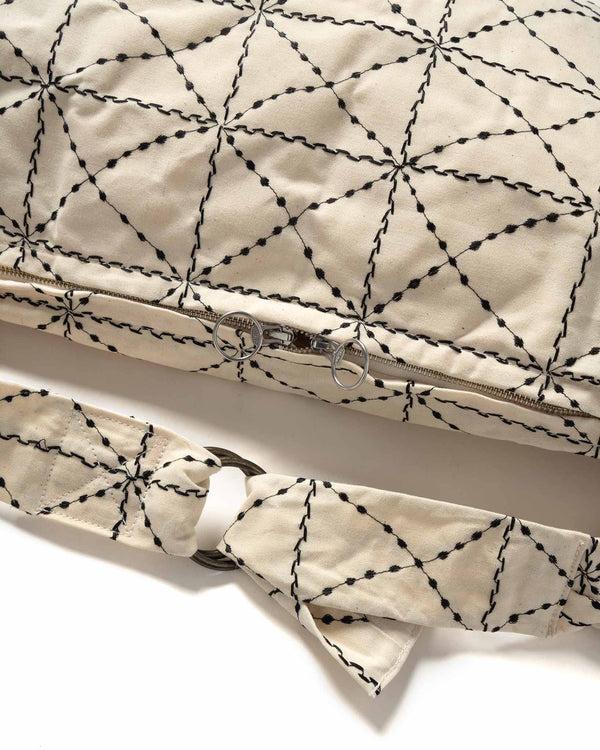 Haven Paraffin Cloth FOLK-DOJO Embroidery SNUFKIN Bag Ecru